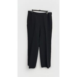 Le Suit Dress Pants Womens Sz 12 Black Lined Business Career 34 Waist‎ 32 Inseam